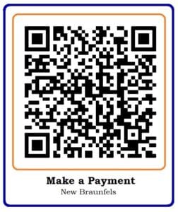 QR code to pay for New Braunfels